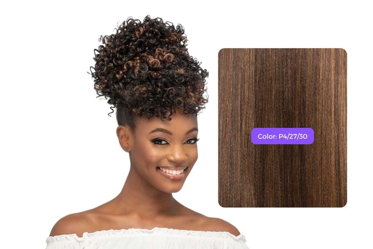 (P4/27/30) Vivica Fox Bang N Pony Premium Synthetic Ponytail - BP-MIKI