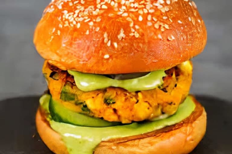 Veggie Burger with Canned Pop & Fries