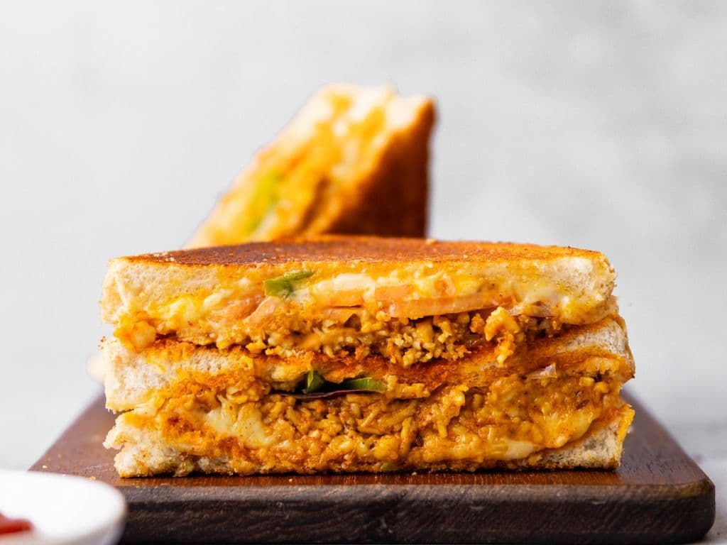 Paneer Bhurji Sandwich