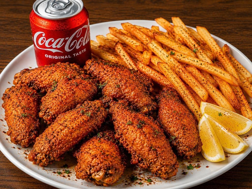 Cajun Spice Wings Meal (10 pcs)