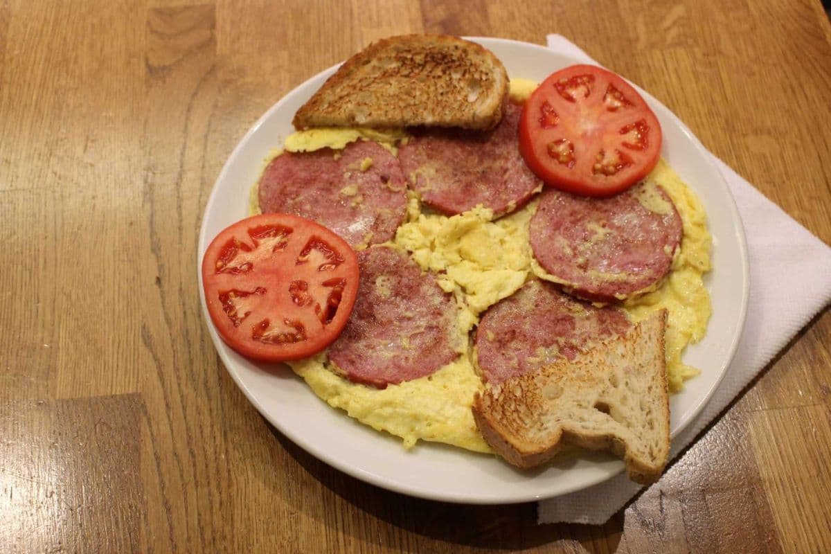SALAMI AND EGGS