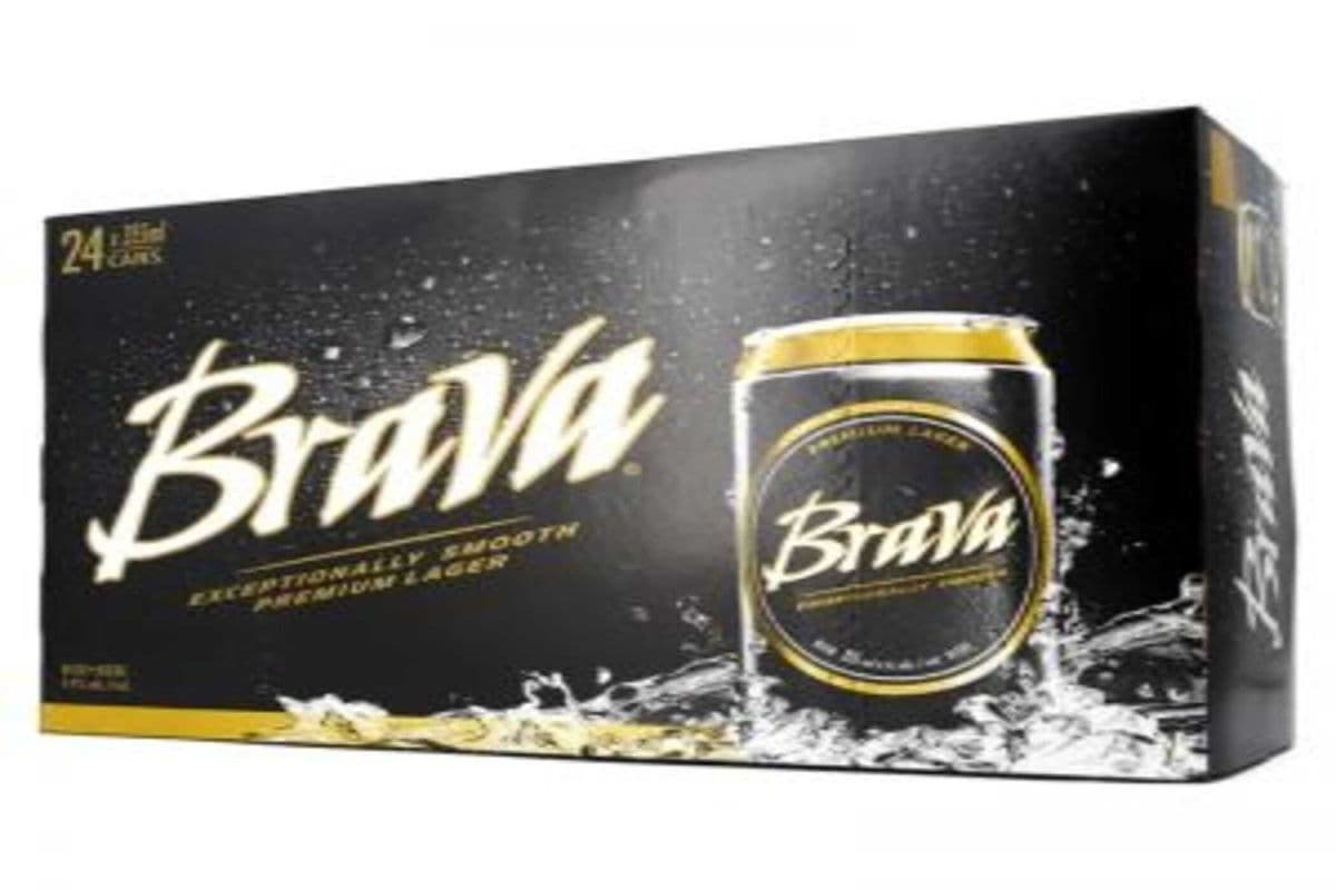 Brava Lager Premium Beer 24 Cans (24 x 355ml)