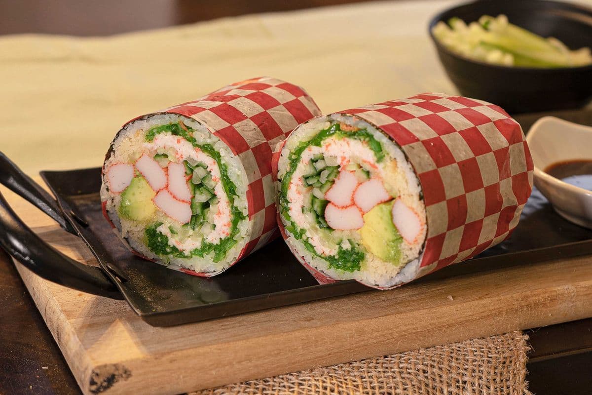 Crab Sushi Burrito Combo