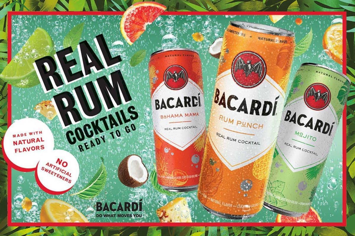 Bacardi Rum Cocktails (6 Can) (6 x 355 mL)