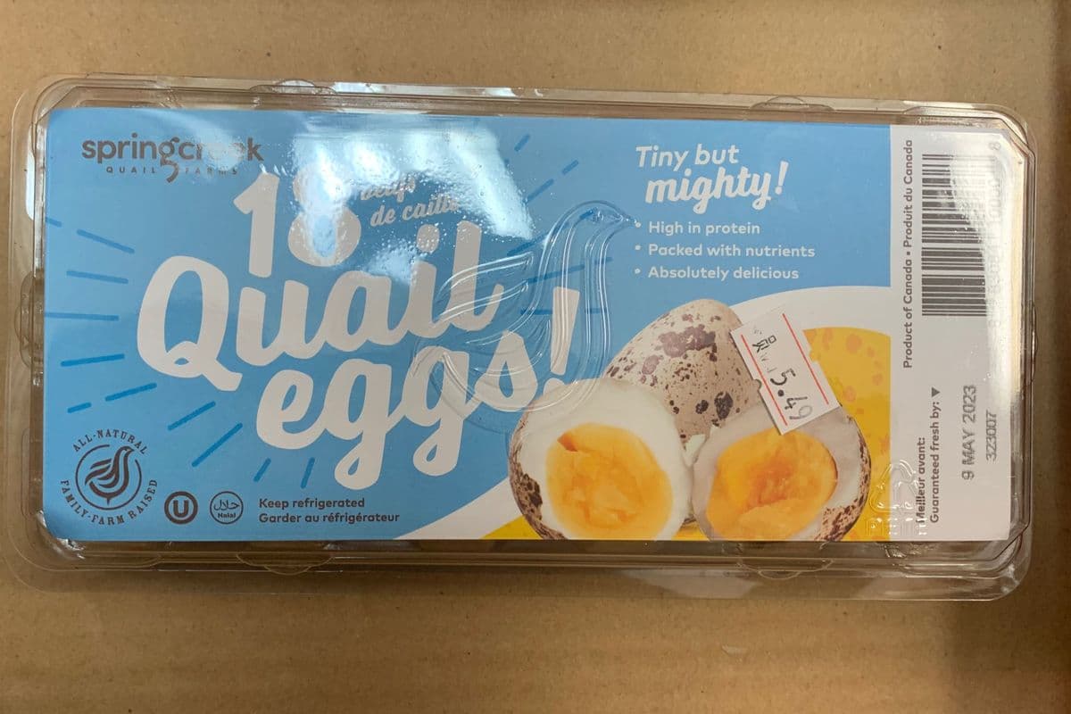 Quail eggs 18 pcs/pack uncooked