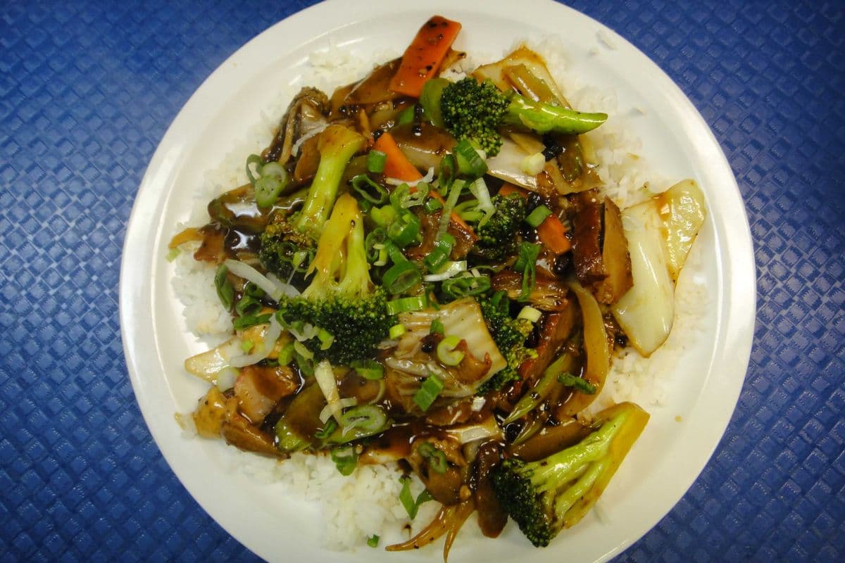 30A. Vegetables with Pork and Black Bean Sauce