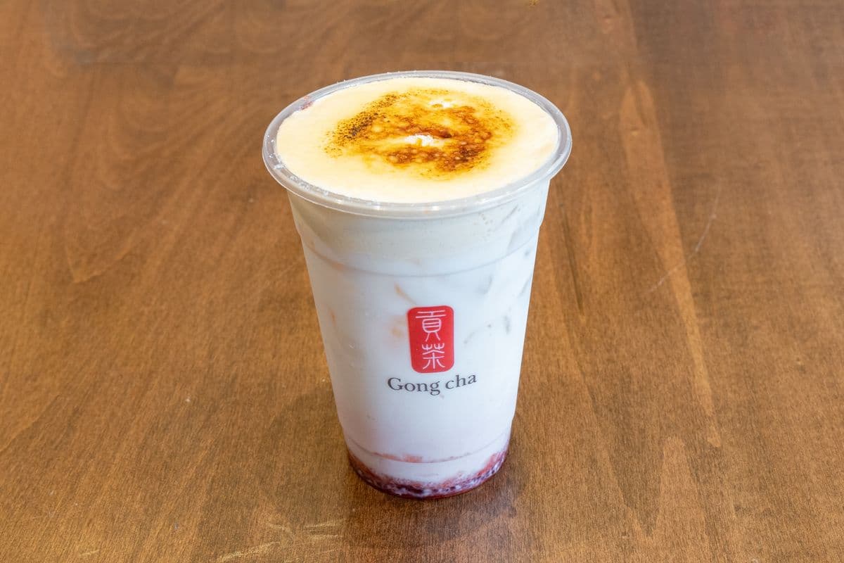 Creme Brulee Strawberry Latte