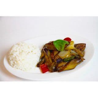 RC5 Braised Eggplant in Chili Sauce w/ Rice / 魚香茄子飯盒 RC5