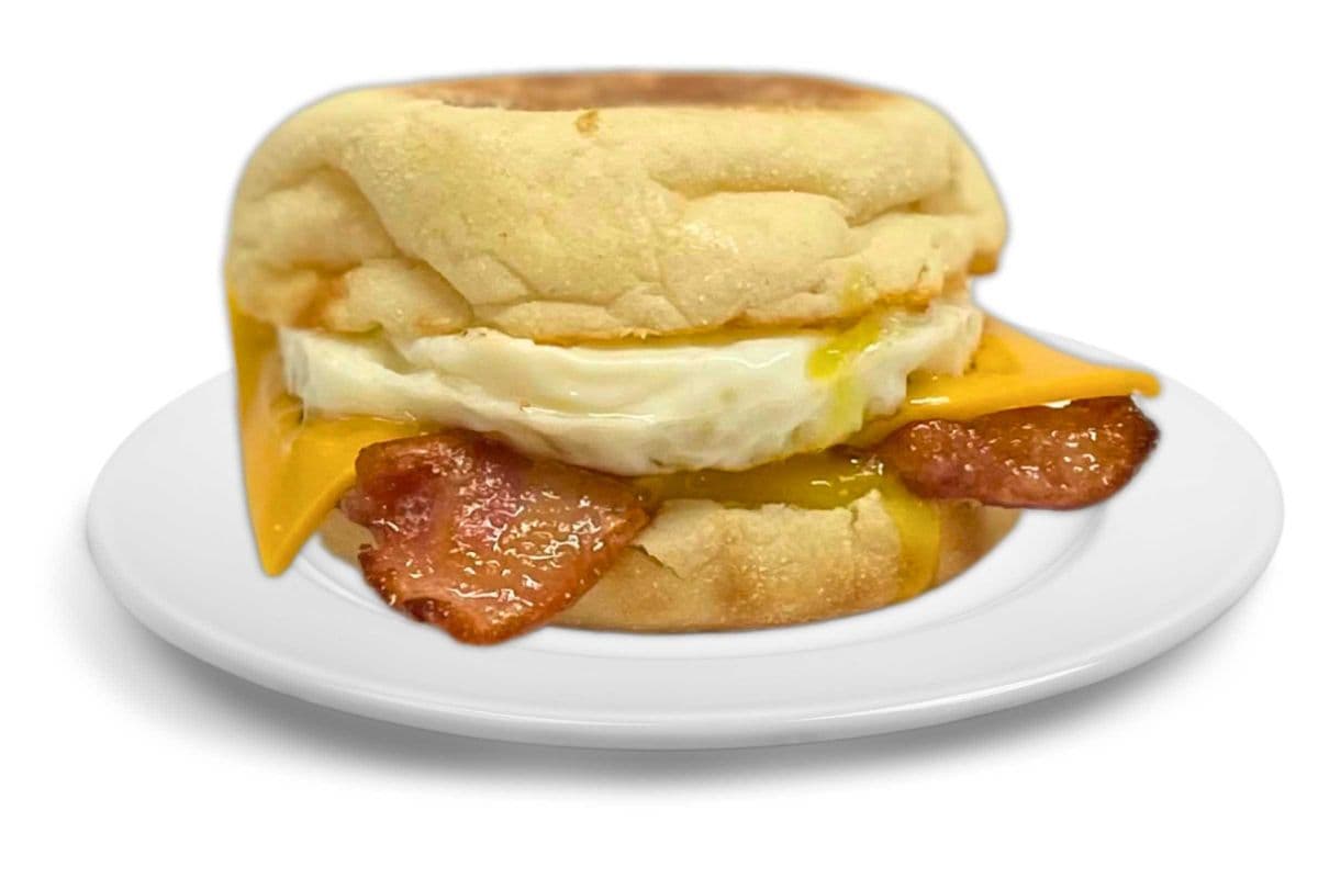 English Muffin w/ Egg, Bacon & Cheese