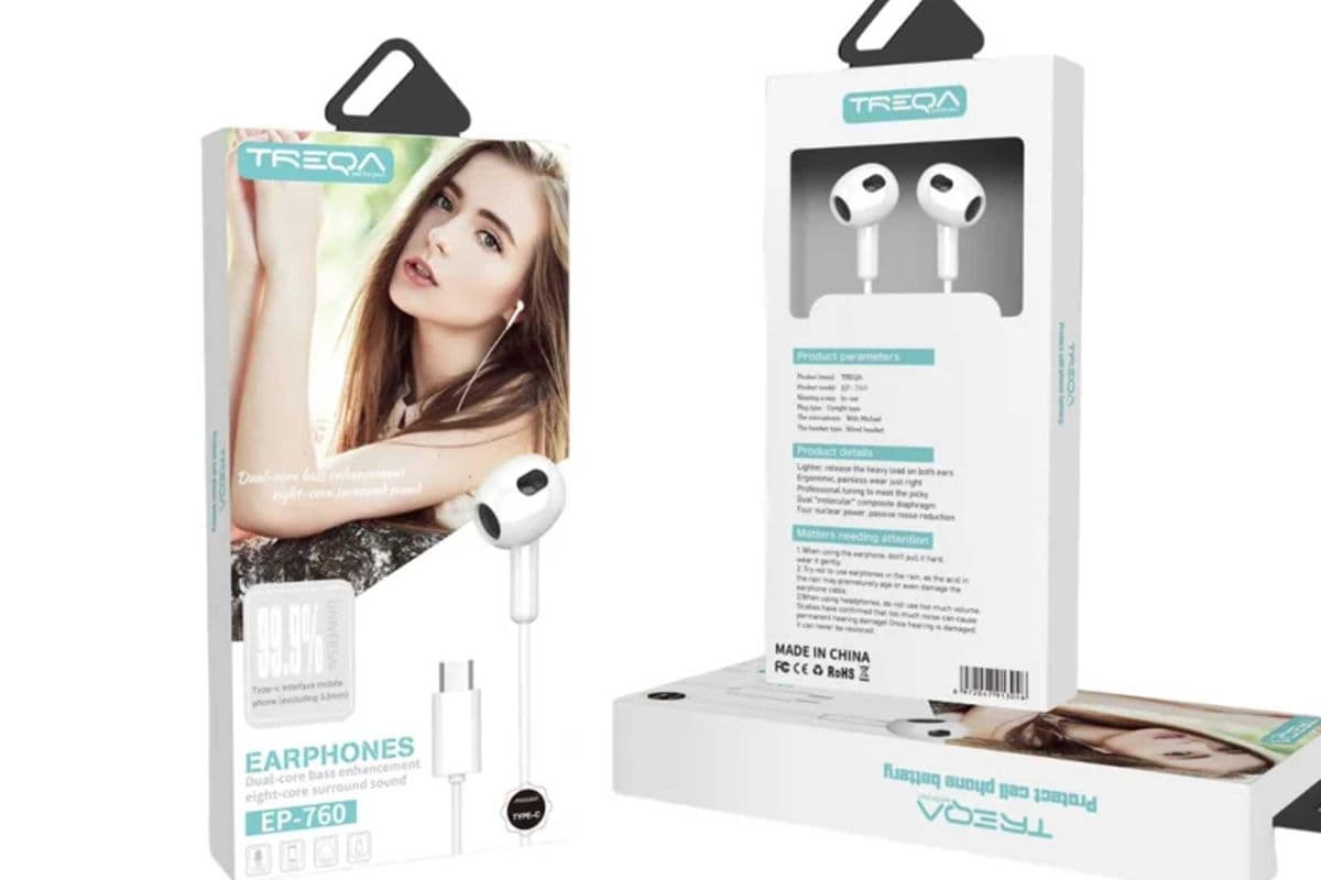 Earphones with Type C-Cable