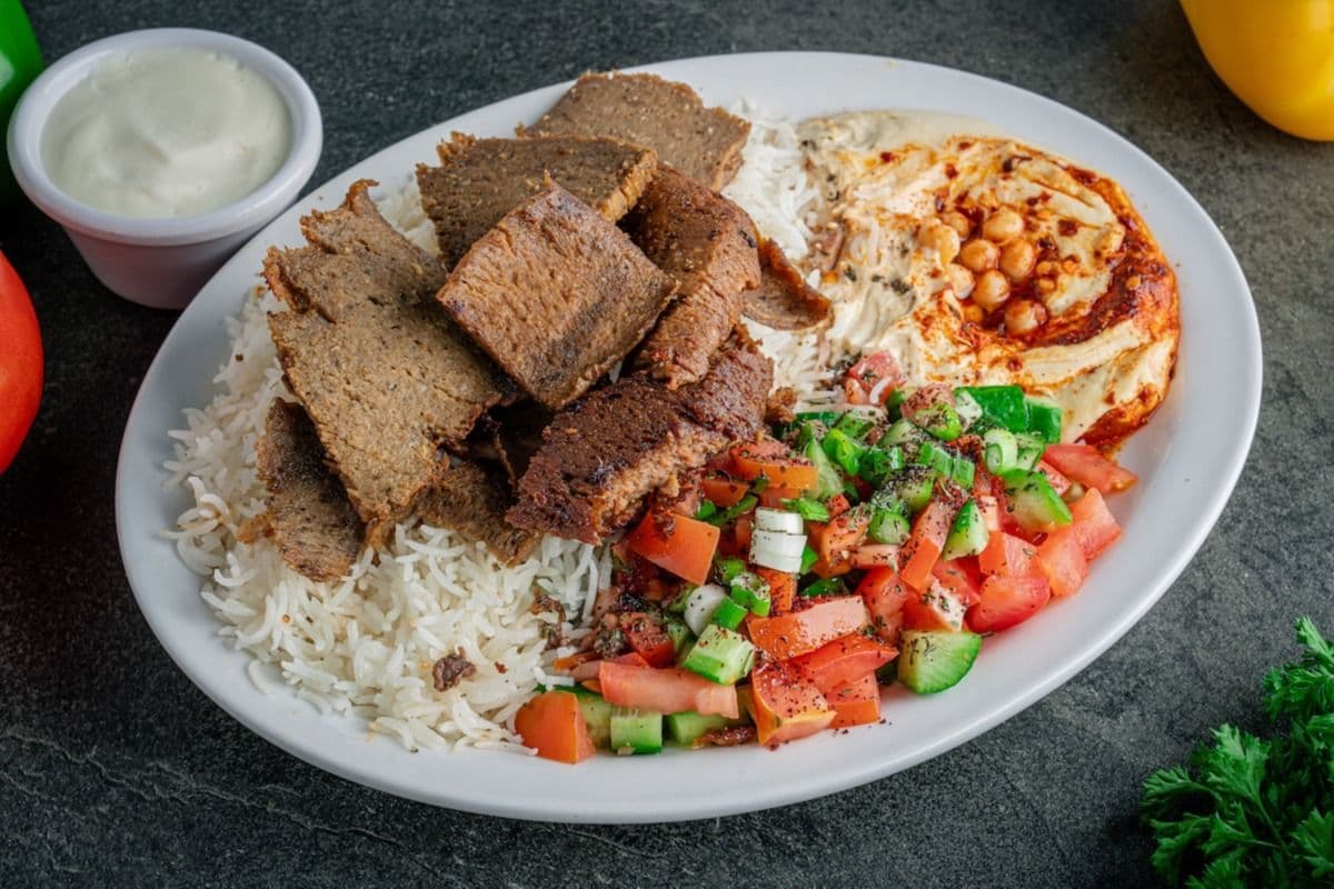 Beef Donair Rice Plate