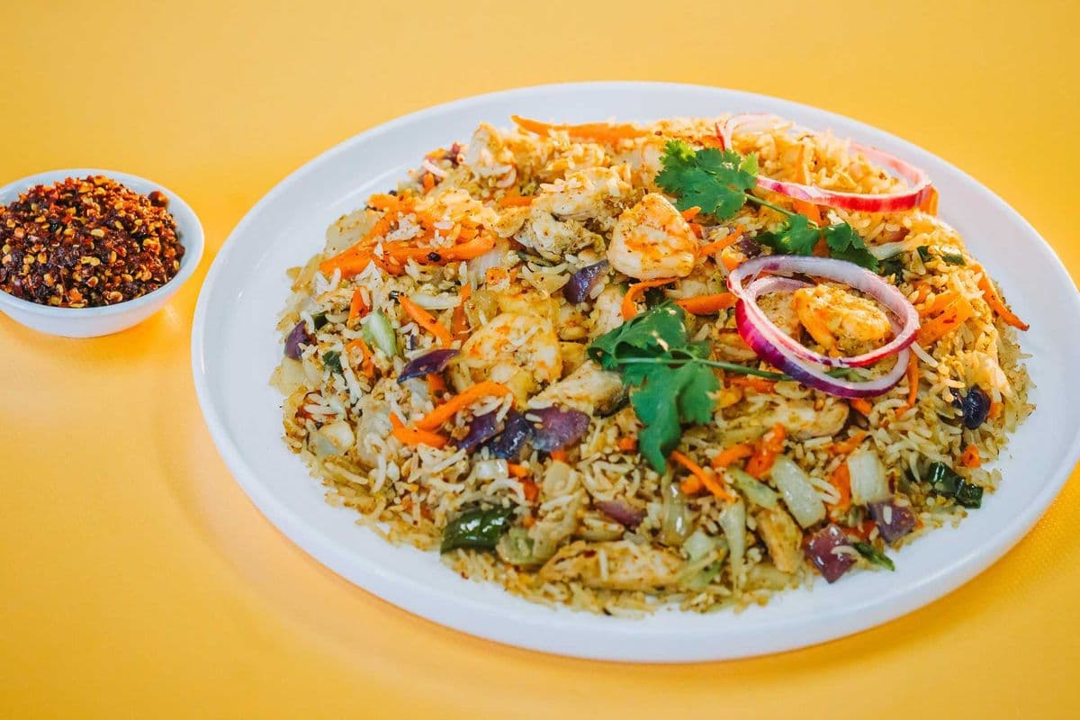 Chicken and Shrimp Fried Rice