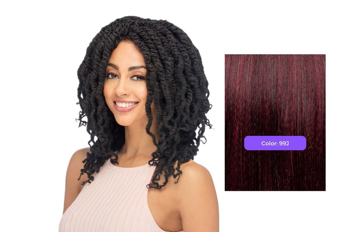 (99J) Vivica Fox Human Hair Afro Curl Kinky Bulk Extension - HKBK16L-V