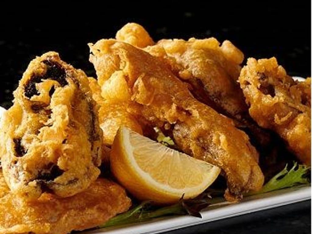 Golden Battered Portobello Mushrooms