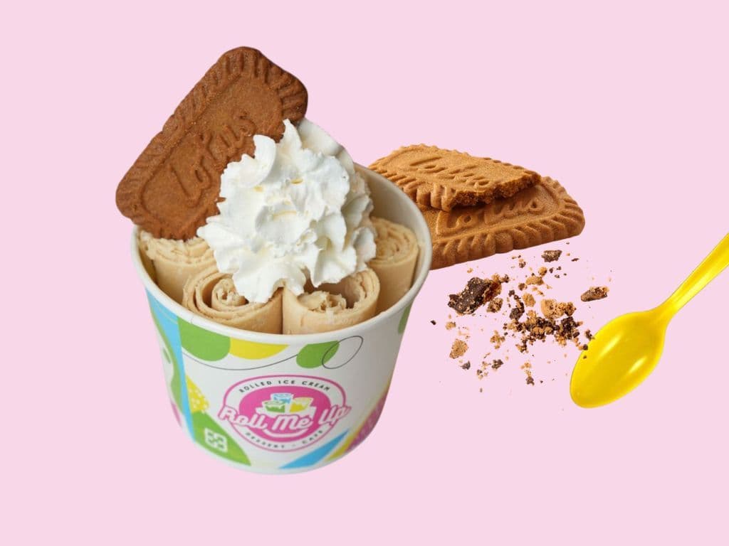 Biscoff Rolled Icecream