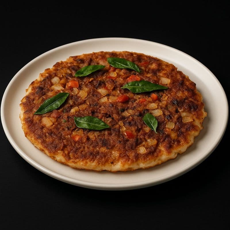 Chicken Chettinad Kari Dosa / Dosa au Kari de Poulet Chettinad