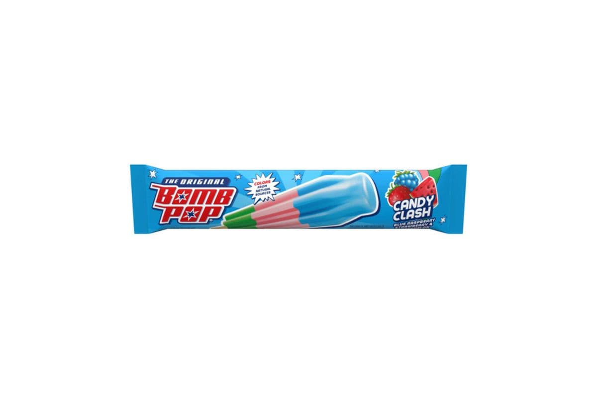 Bomb Pop Candy Clash Blue Raspberry, Strawberry & Watermelon (88.7 ml)