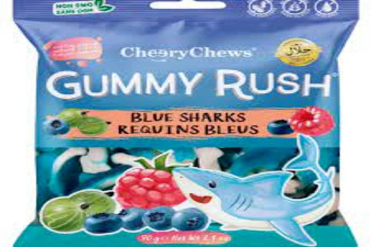 Gummy Rush Blue Sharks (90 g)