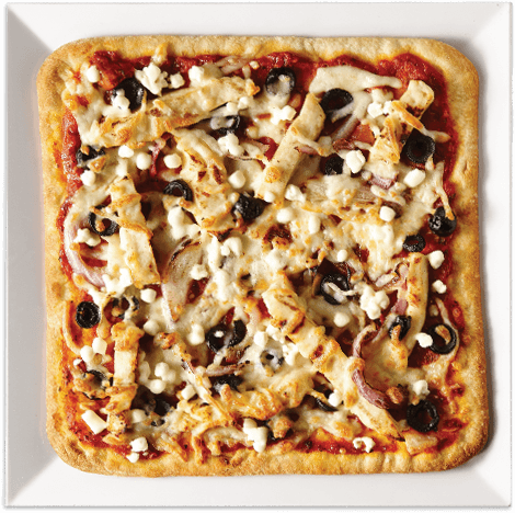 Pizza poulet chèvre (modérée) / Goat Chicken Pizza (Modest)