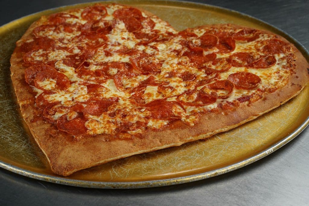 Classic Heart Shaped Pizza
