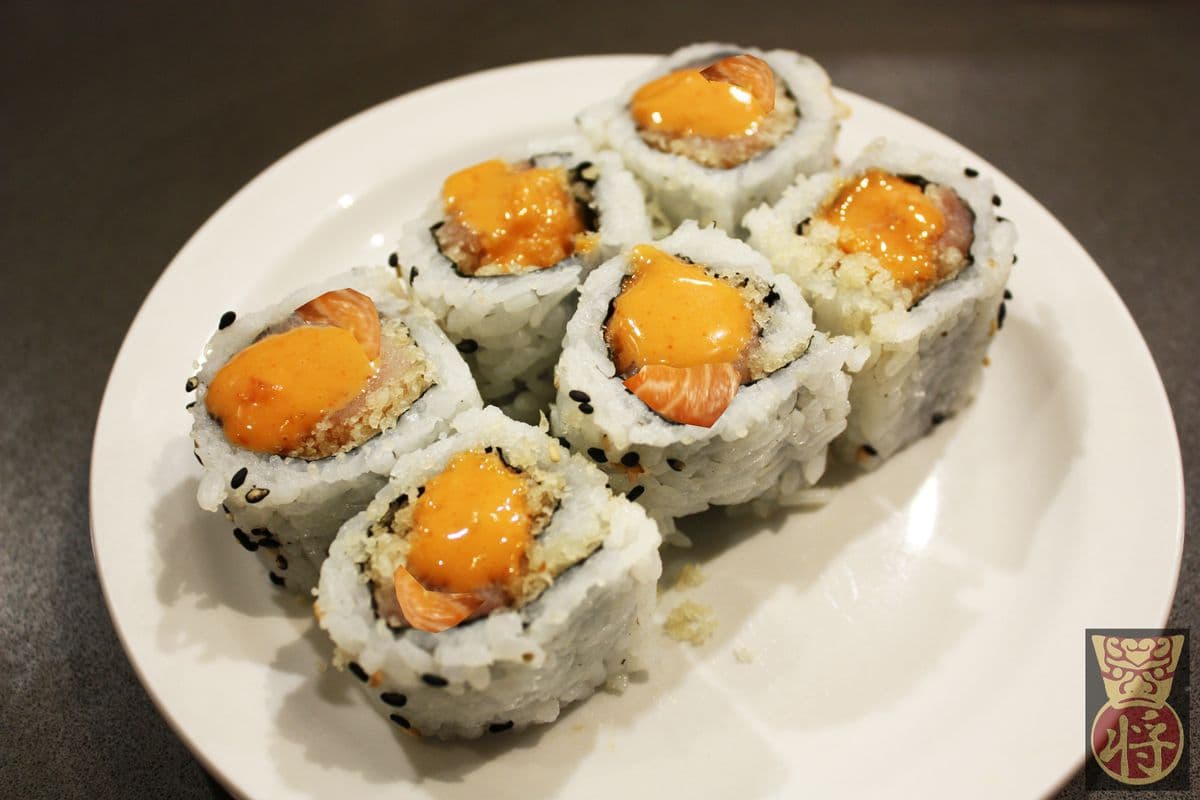 K12. Spicy Crispy Salmon Roll