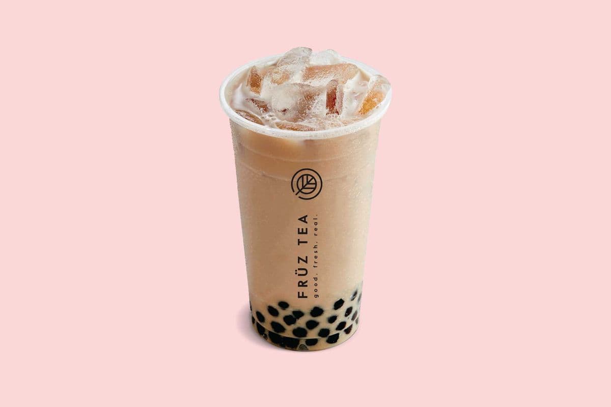 Black Milk Tea with Tapioca