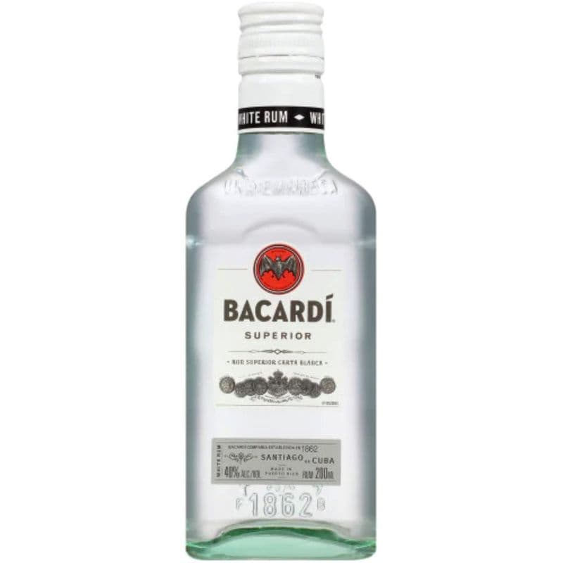 Bacardi White Rum (200 ml) (1 x 200ML)