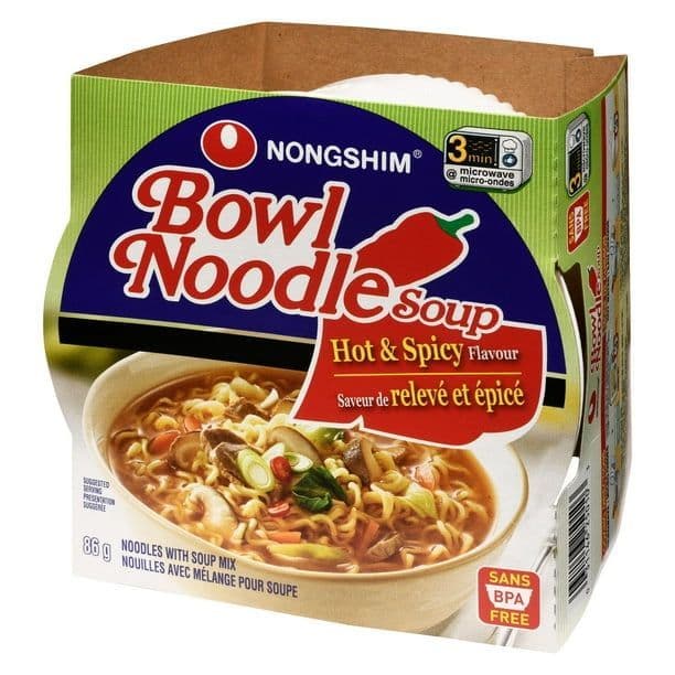 Nongshim Soup Hot Noodle Bowl 86g