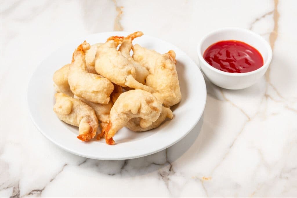 19. Deep Fried Prawns with Sweet Sour Sauce (1 Doz.) / 炸甜酸成