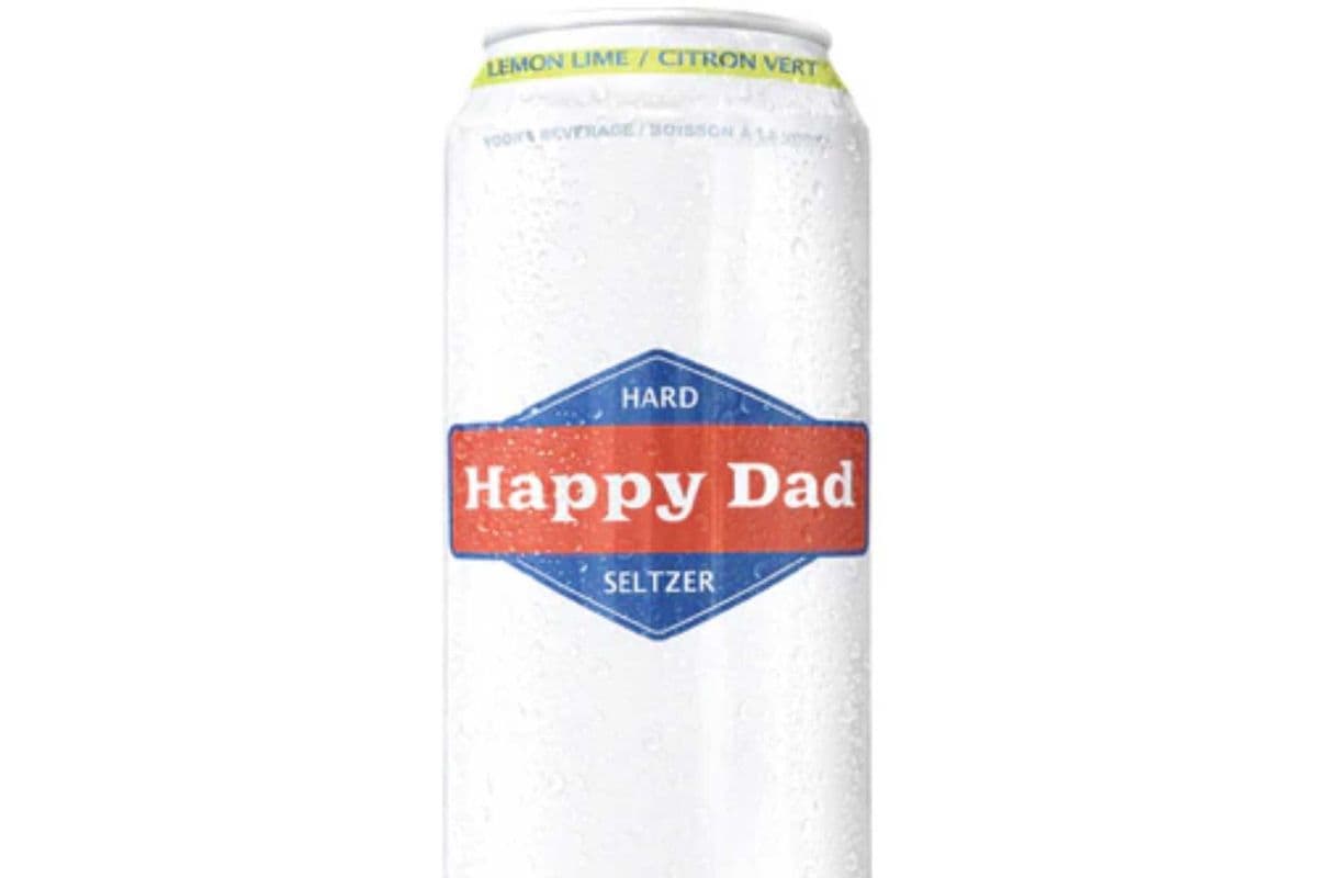 Happy Dad Seltzer Lemon Lime (1 x 473 ml Can)