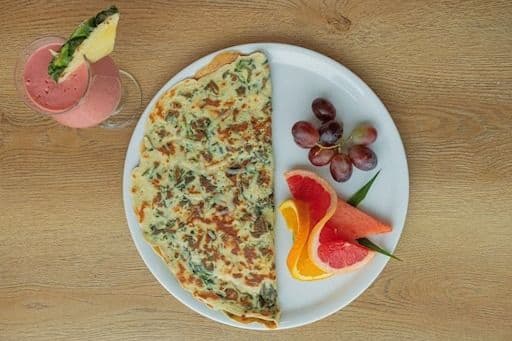 Crêpe épinards et cheddar / Spinach and Cheddar Cheese Crepe