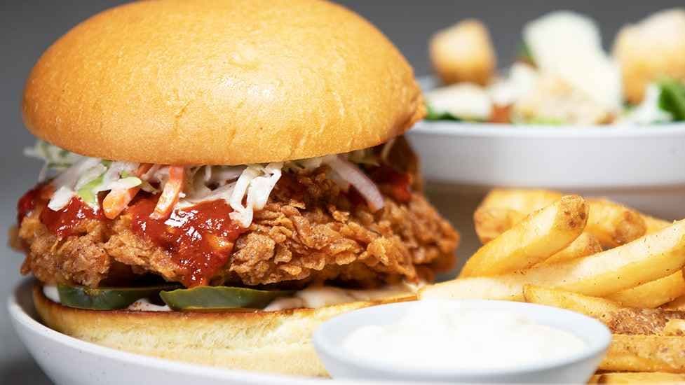 Ghost Pepper Crispy Chicken Burger
