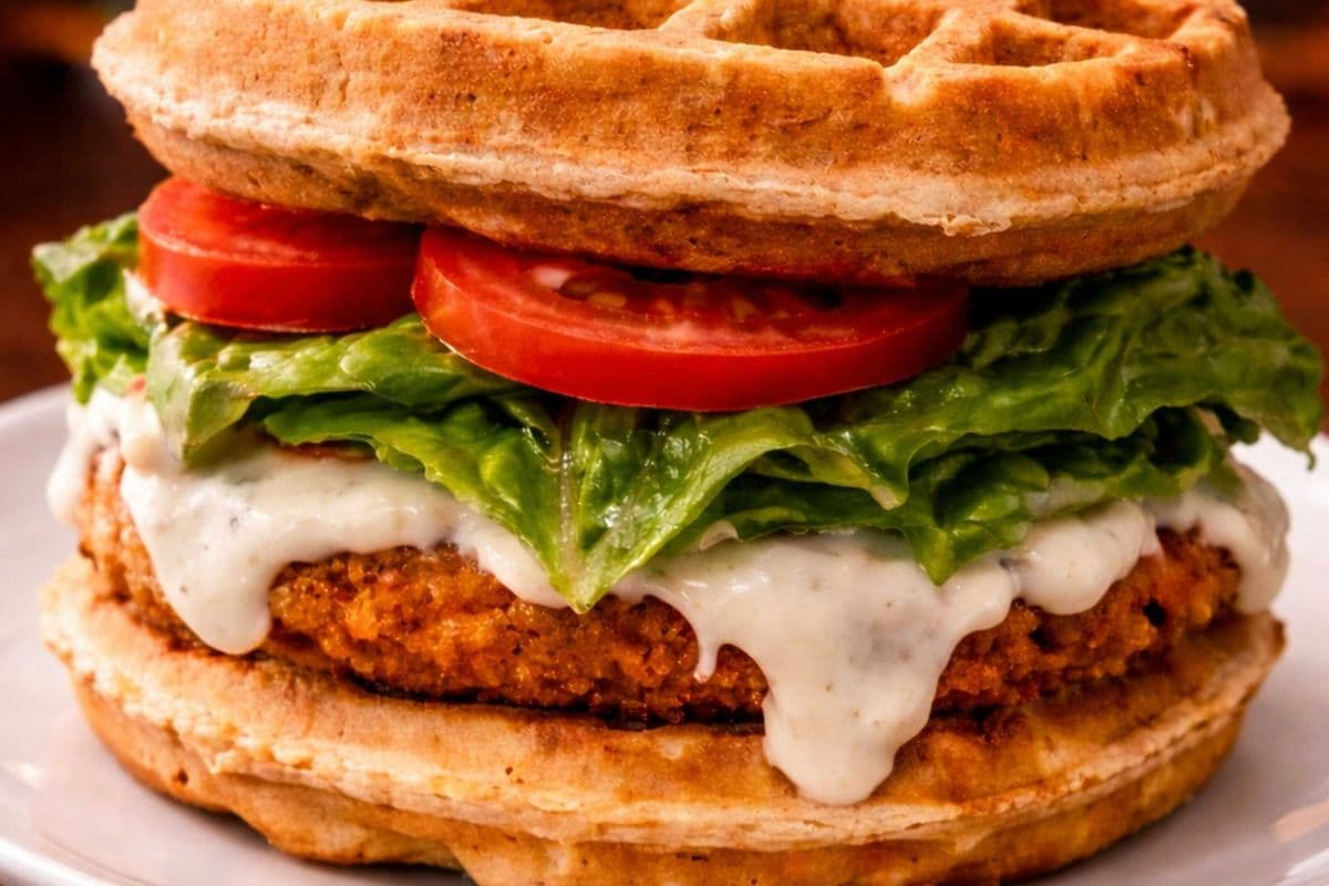 Chicken Caesar Wafflewich