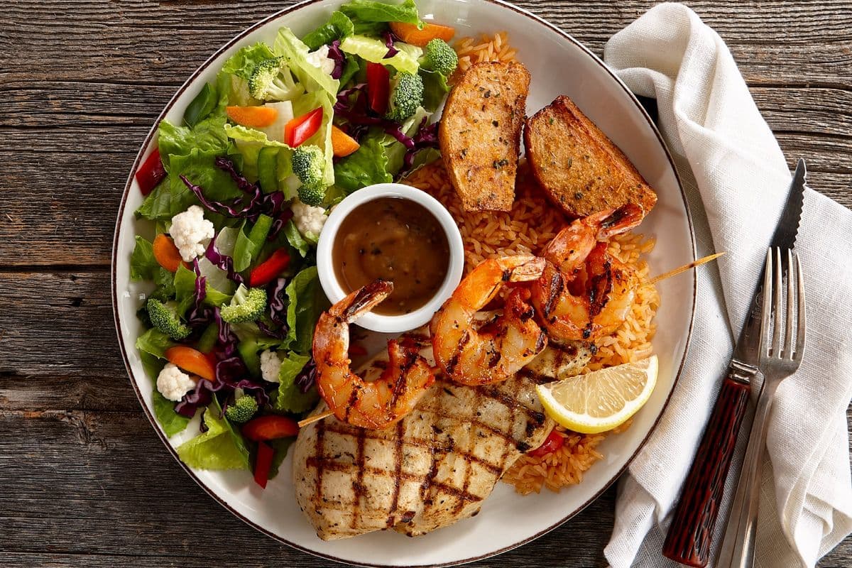 Duo de poulet et crevettes / Chicken and Shrimp Combo