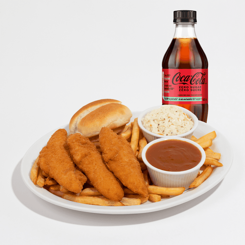 Repas 3 Filets / 3 filets de poitrine + Coke