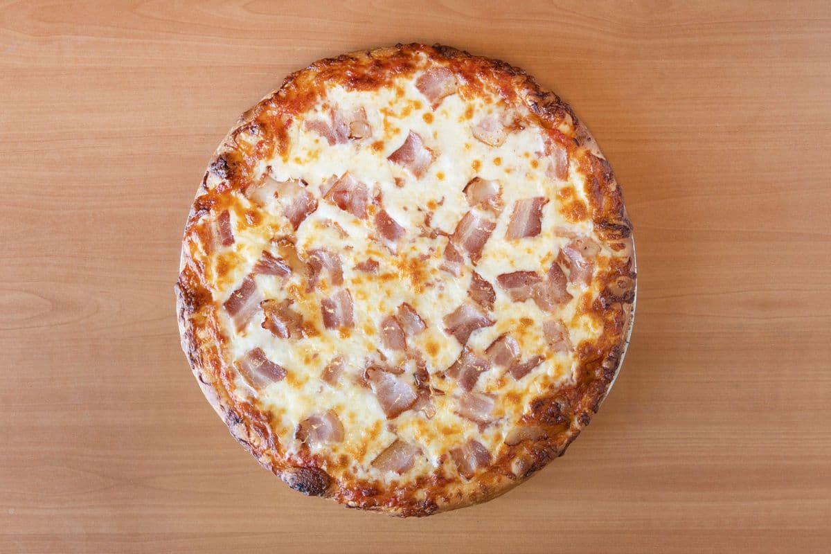 Petite pizza bacon mozzarella 9''