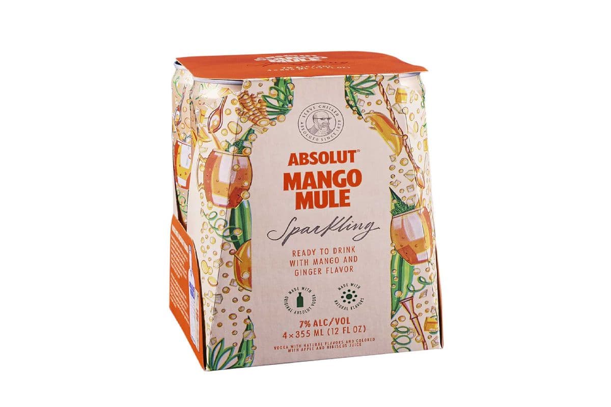 Absolut Mango Mule Cocktail (4 x 330 ml Bottles)