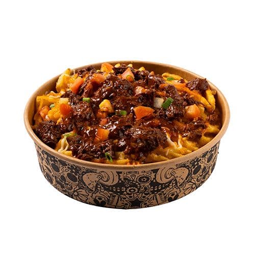Birria Loaded Waffle Fries