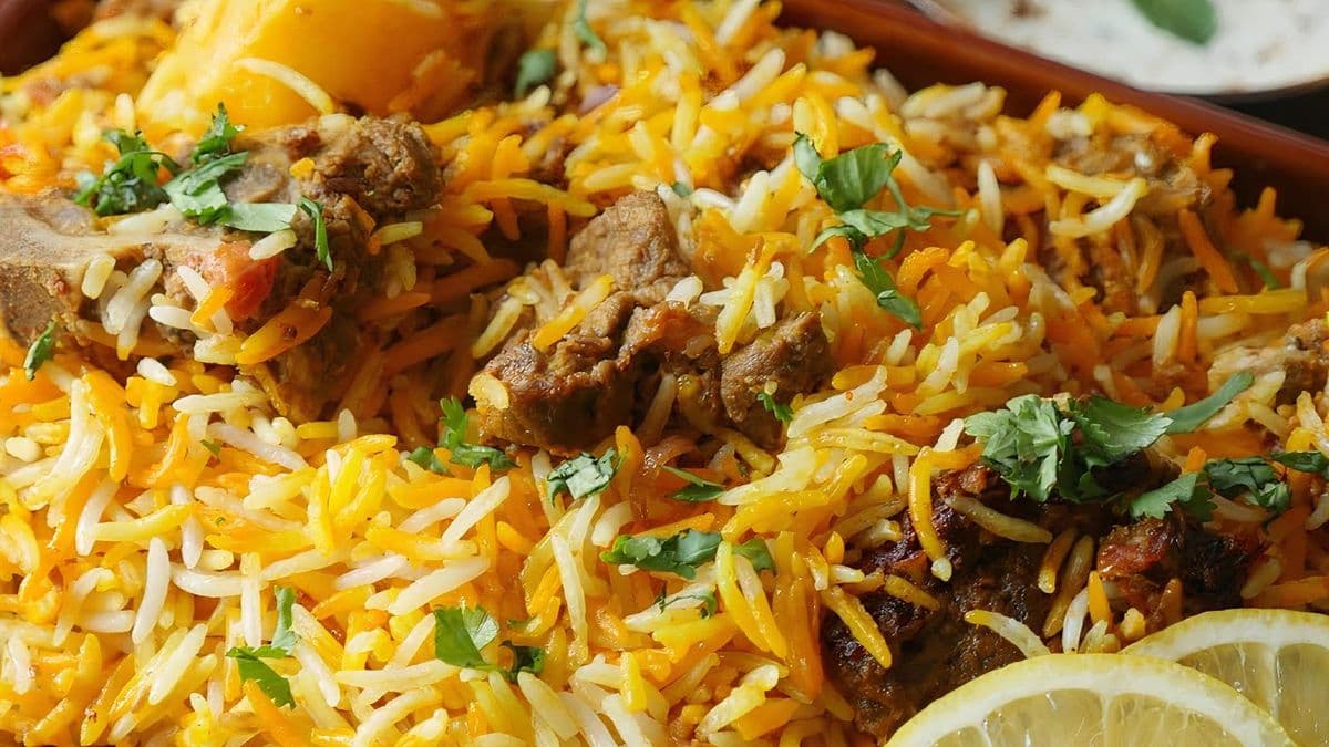 Best Mini Beef Biryani /Raita/Pappad
