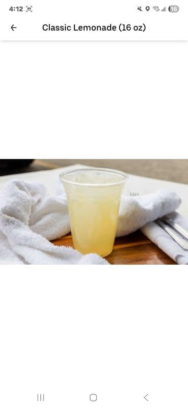 16 Oz Classic Lemonade