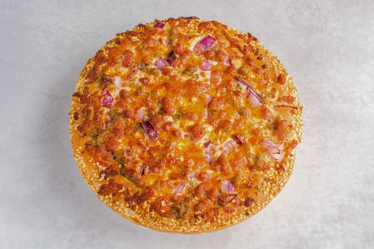7. 8" Personal Beef and Bacon Pizza