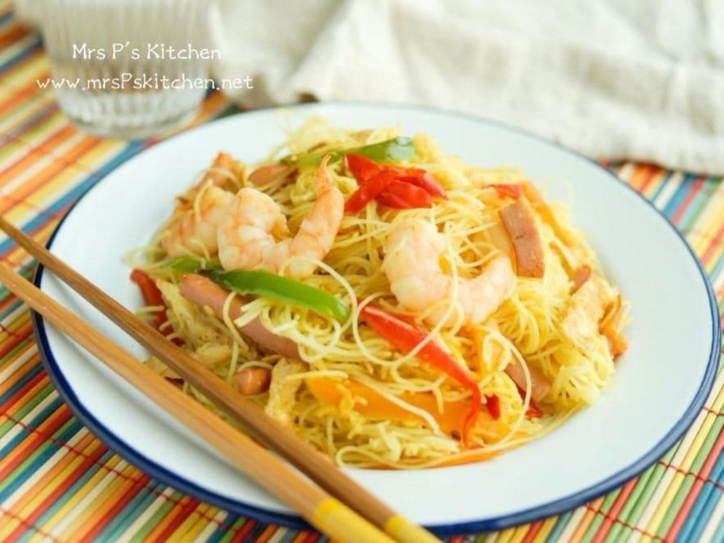 106.Singapore Style Fried Vermicel 新加坡炒米