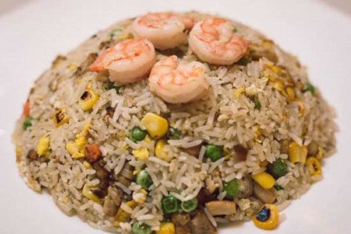 437 - Pineapple Chicken and Shrimp Fried Rice