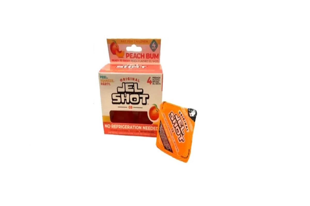 Jel Shots-Peach Bum (4 x 25ml)