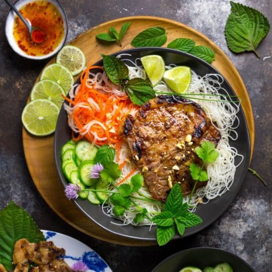 69. Stir-Fried Lemongrass Beef with Vermicelli