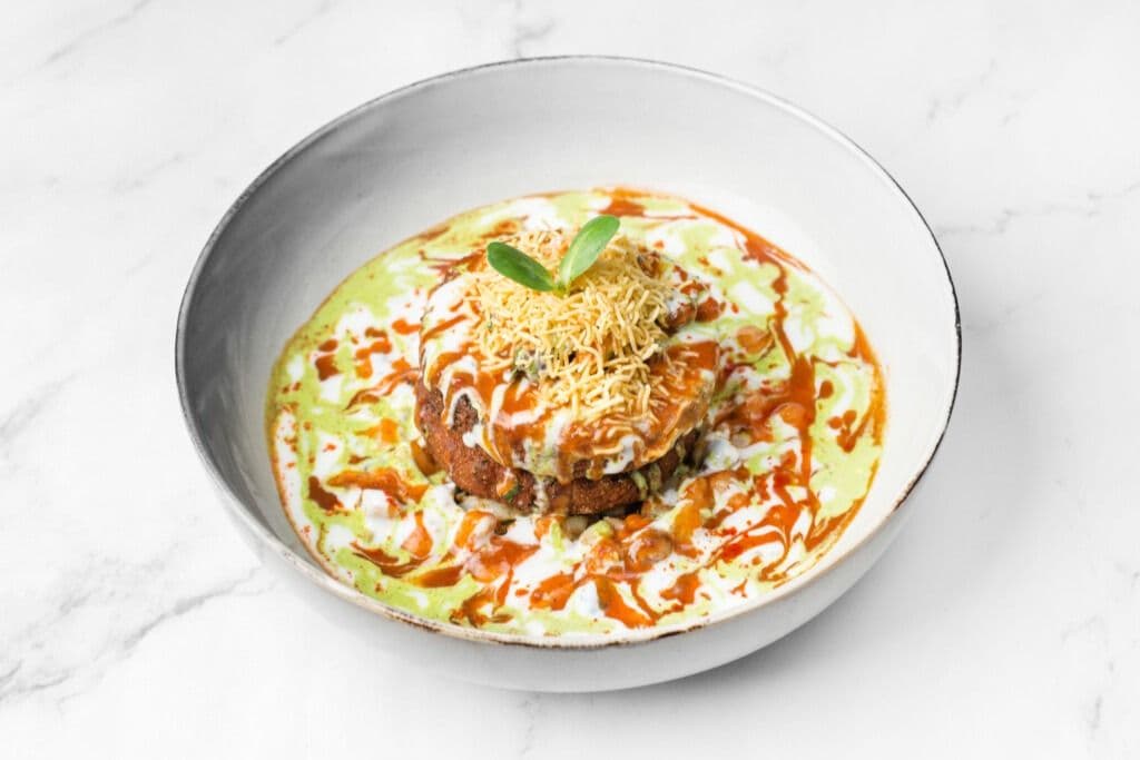 Aloo Tikki Chaat Veg