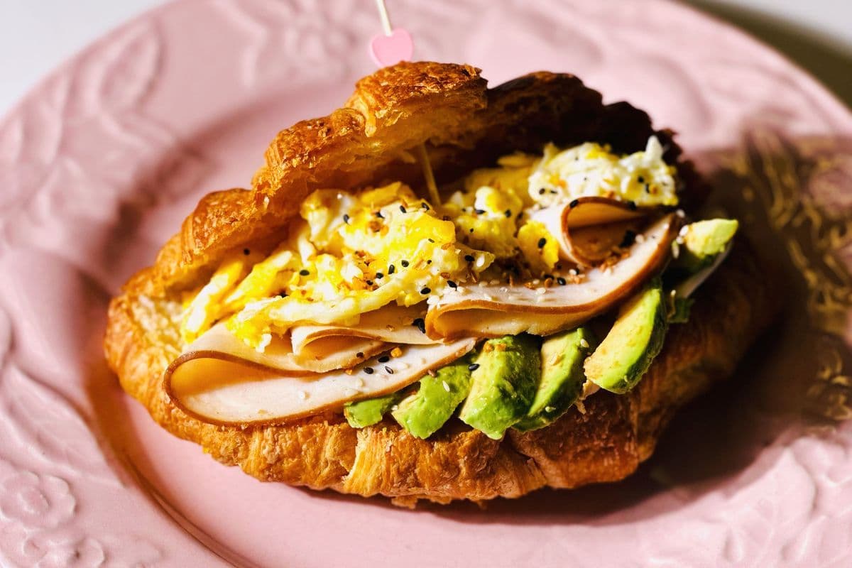 Avocado Turkey Egg Croissant