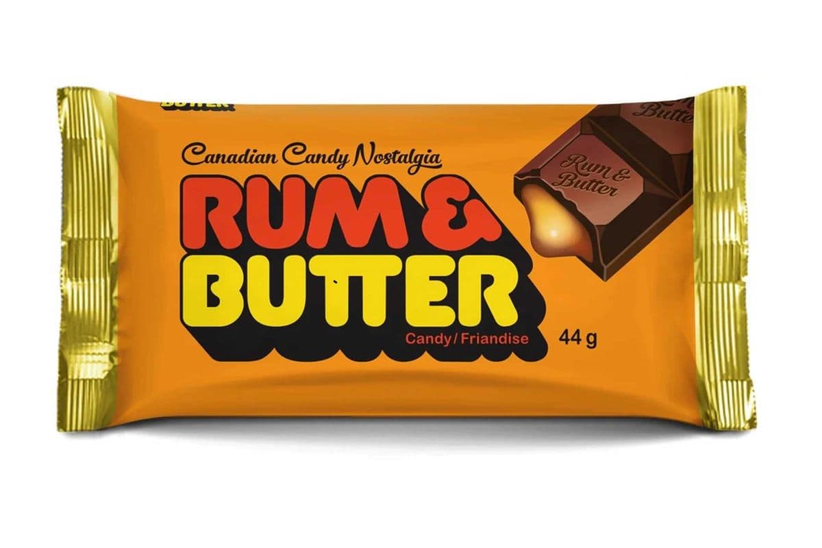Rum & Butter Candy (Milk Chocolate with Caramel Filling) (44g) (210 Cal)