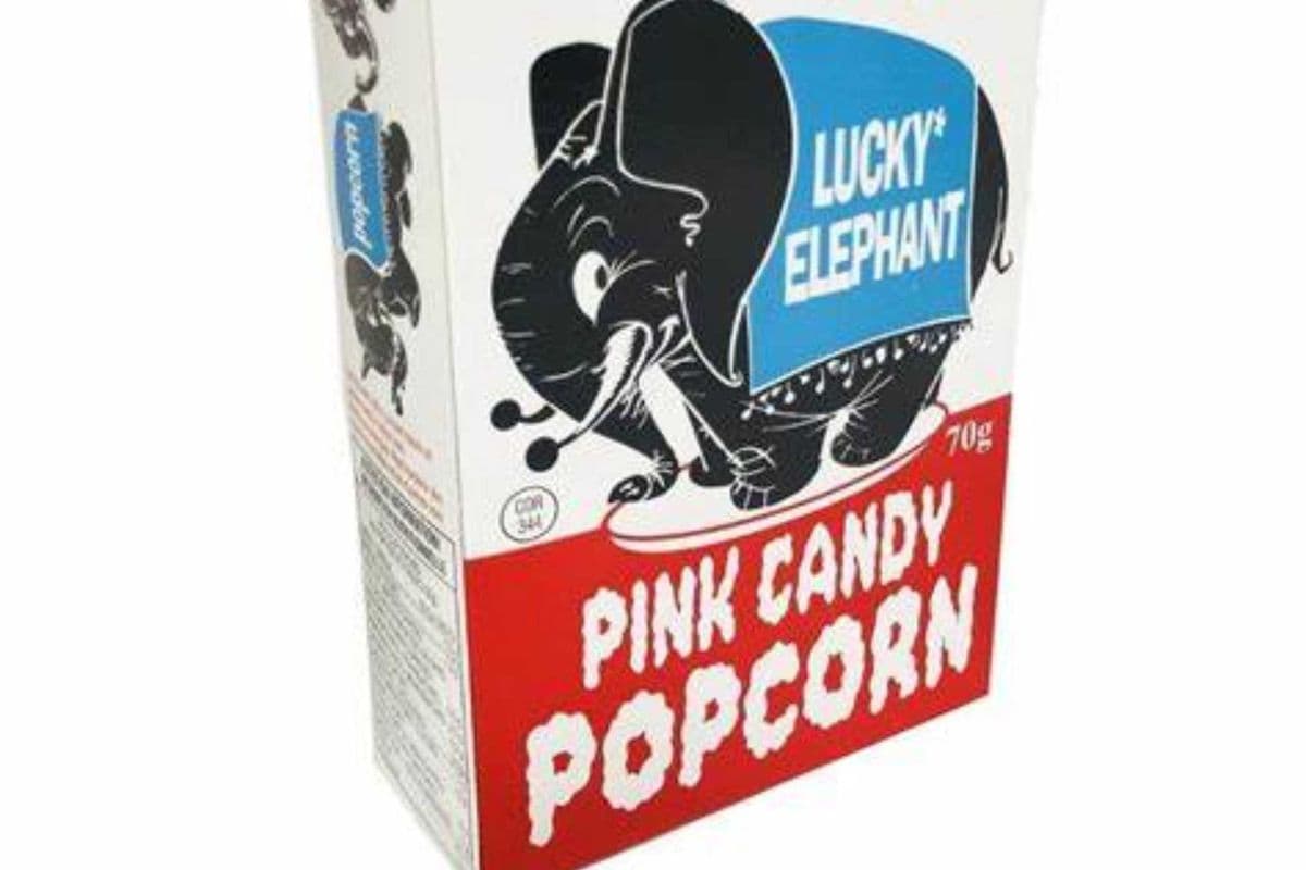 Lucky Elephant Pink Candy Popcorn