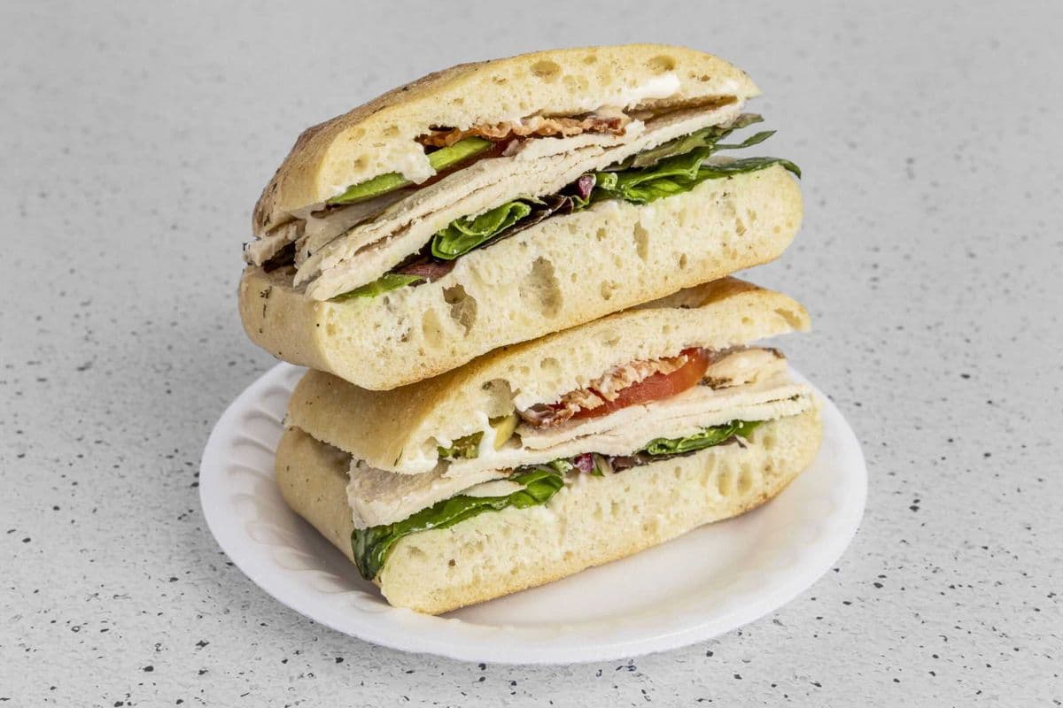 Focaccia Chicken Club Sandwich